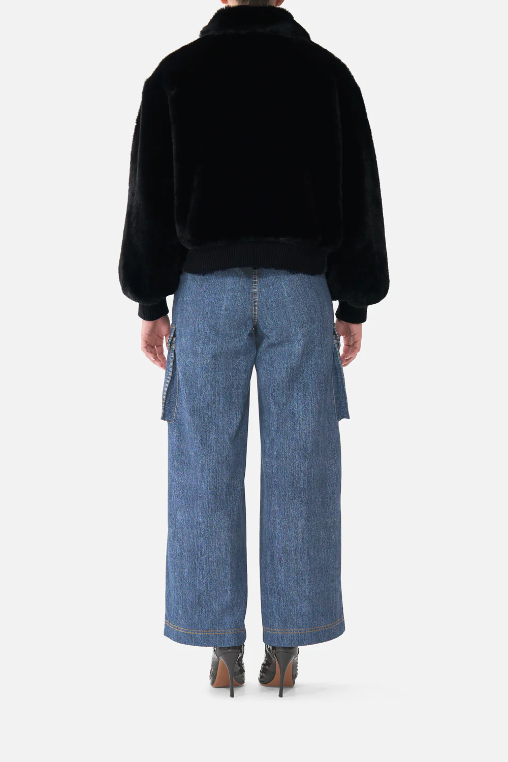 FAUX FUR BOMBER WITH POCKET DETAILS FIESTA, SIESTA, REPEAT - Image 2