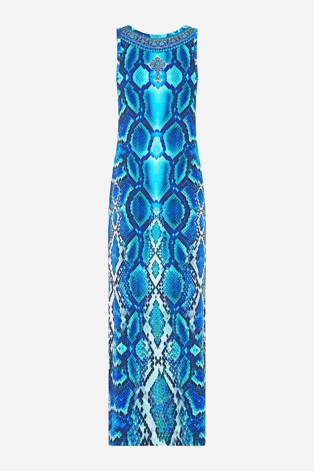 JERSEY SCOOP NECK TANK DRESS THE SAPPHIRE SERPENT - Image 6