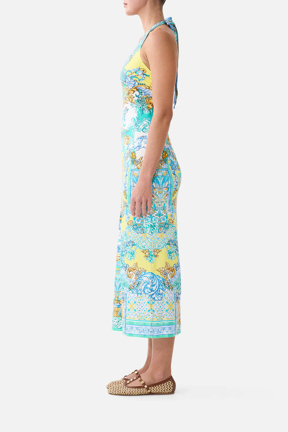 JERSEY HALTER DRESS DIAL UP THE TILES - Image 2