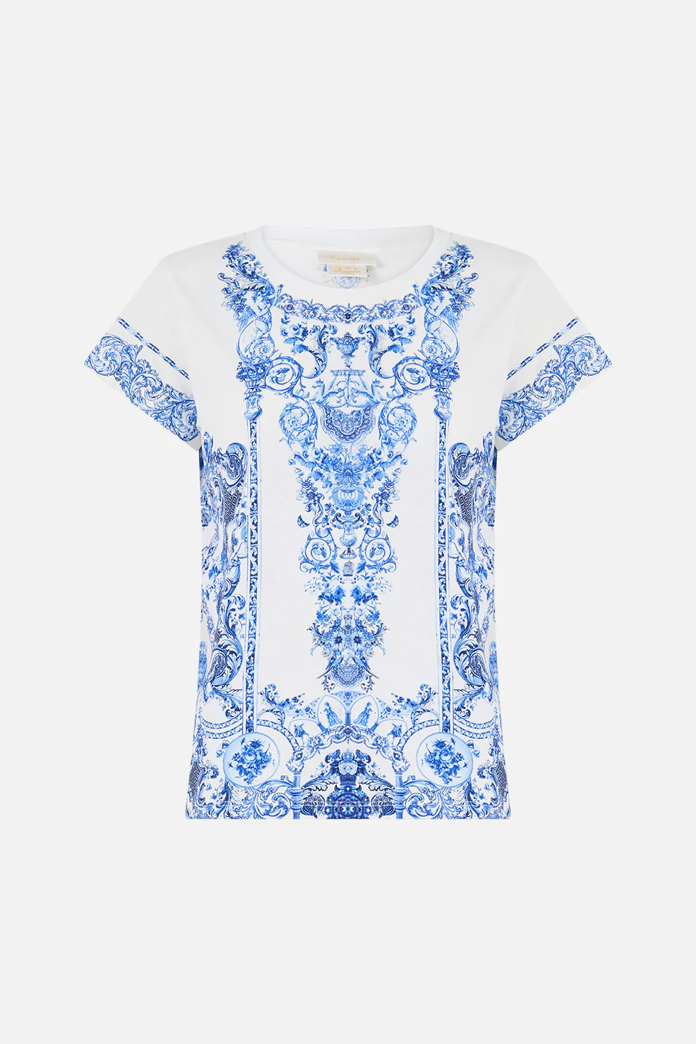 SLIM FIT ROUND NECK T-SHIRT CERAMIC PANORAMIC - Image 3