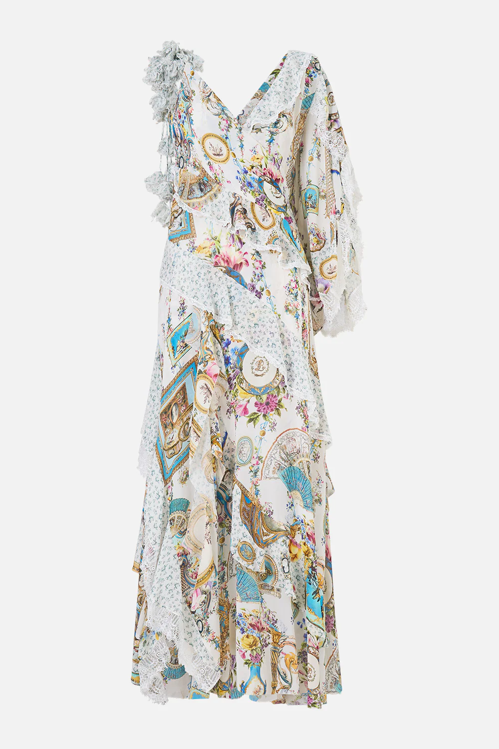 ASYMMETRIC SPLICED RUFFLE DRESS ART FOR THE ARTISANS - Image 3