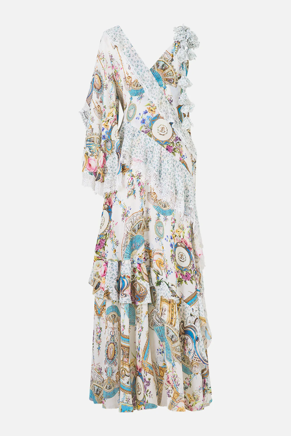 ASYMMETRIC SPLICED RUFFLE DRESS ART FOR THE ARTISANS - Image 6