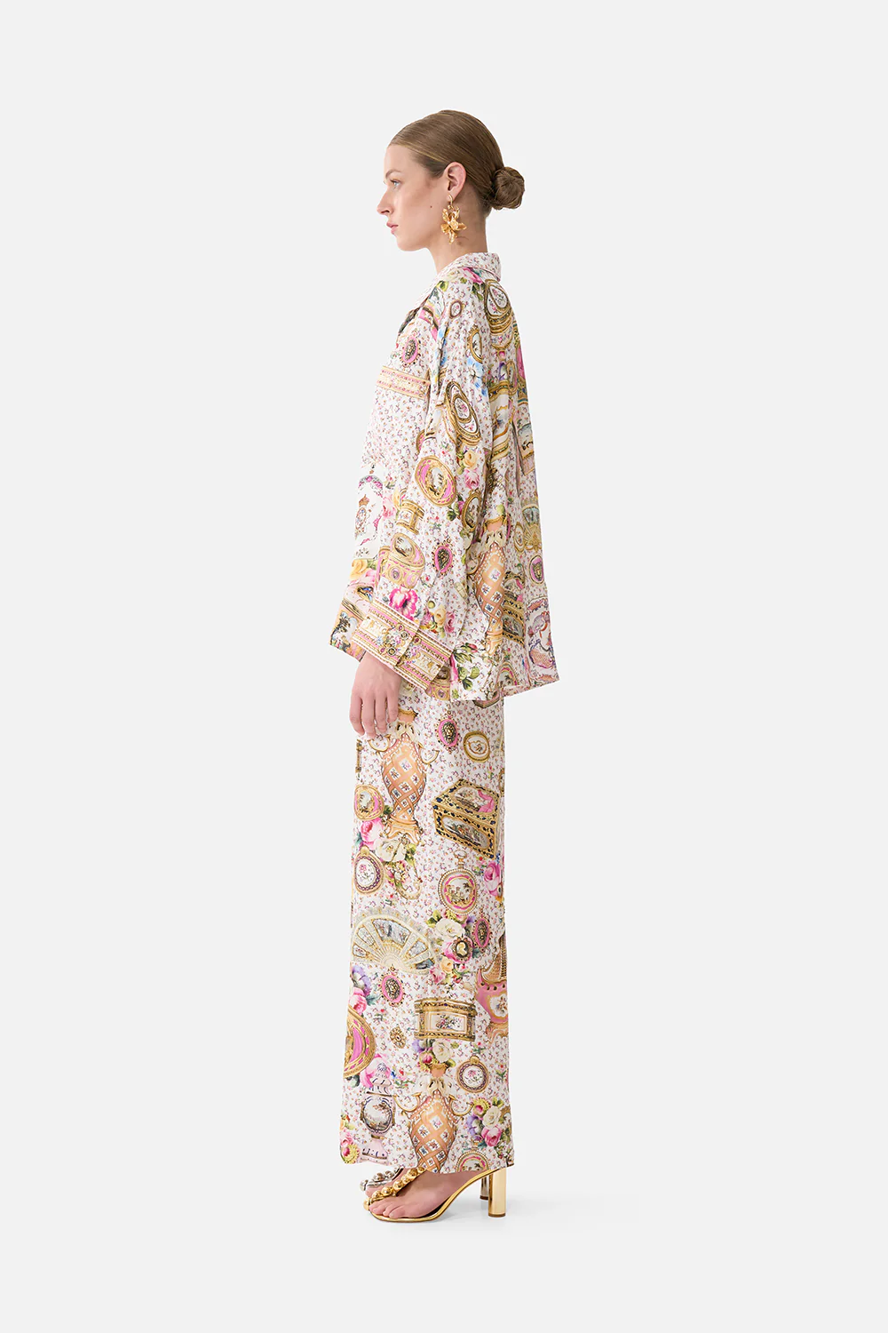 WIDE LEG WAISTED PANT IN THE HEART OF ART - Image 4