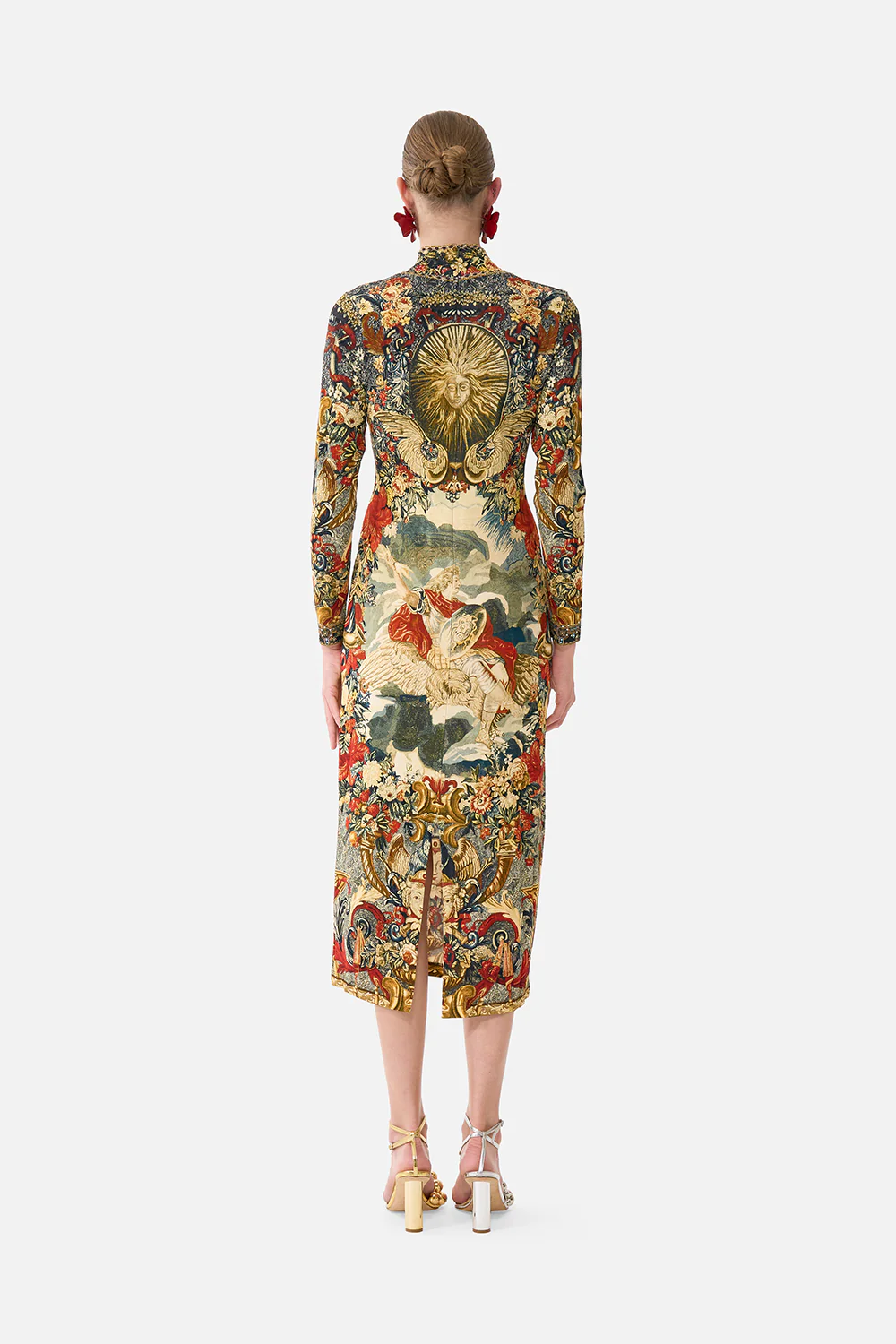 TURTLE NECK JERSEY DRESS MEET ME AT THE MET - Image 2