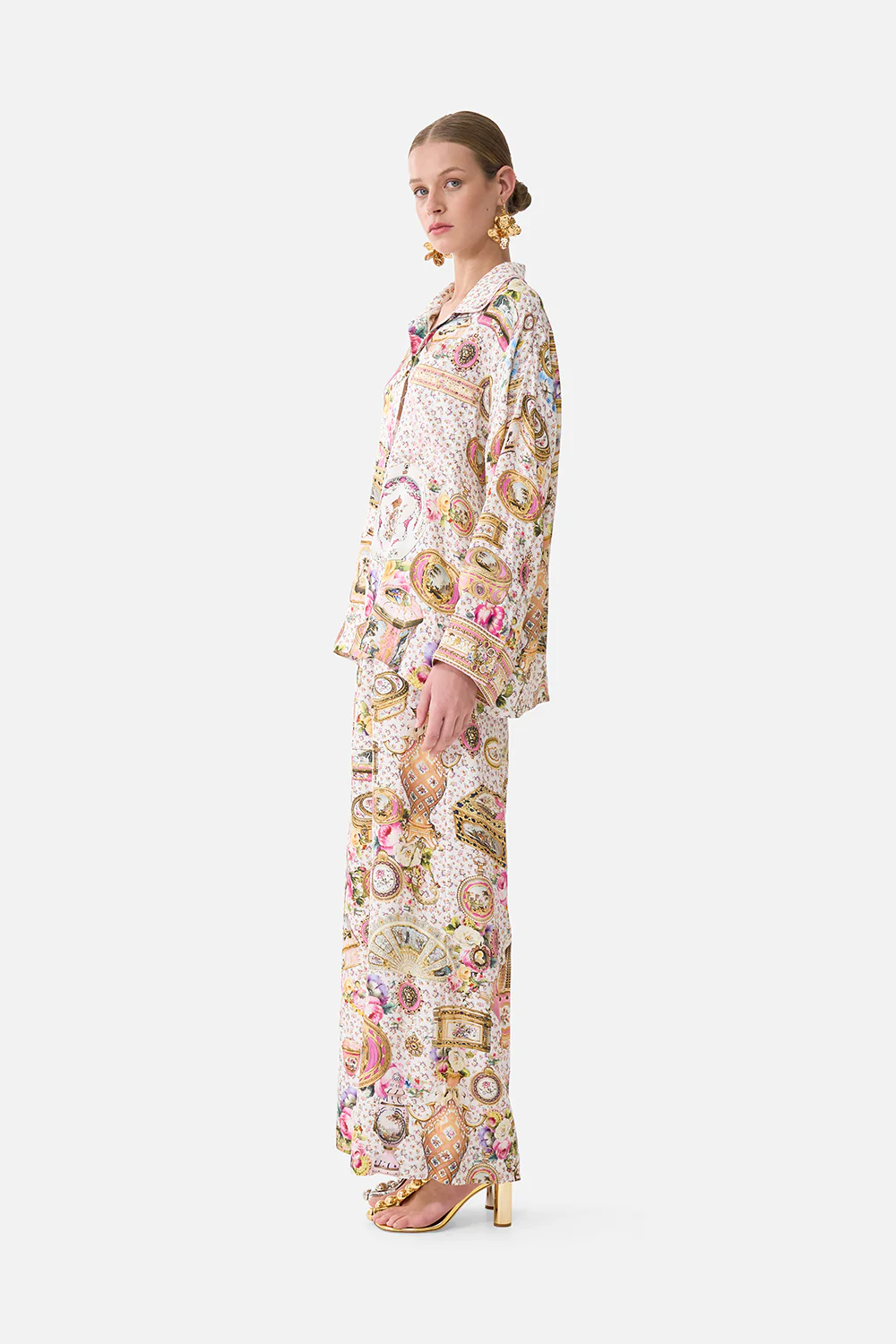 RELAXED COLLARED SHIRT WITH POCKET IN THE HEART OF ART - Image 4