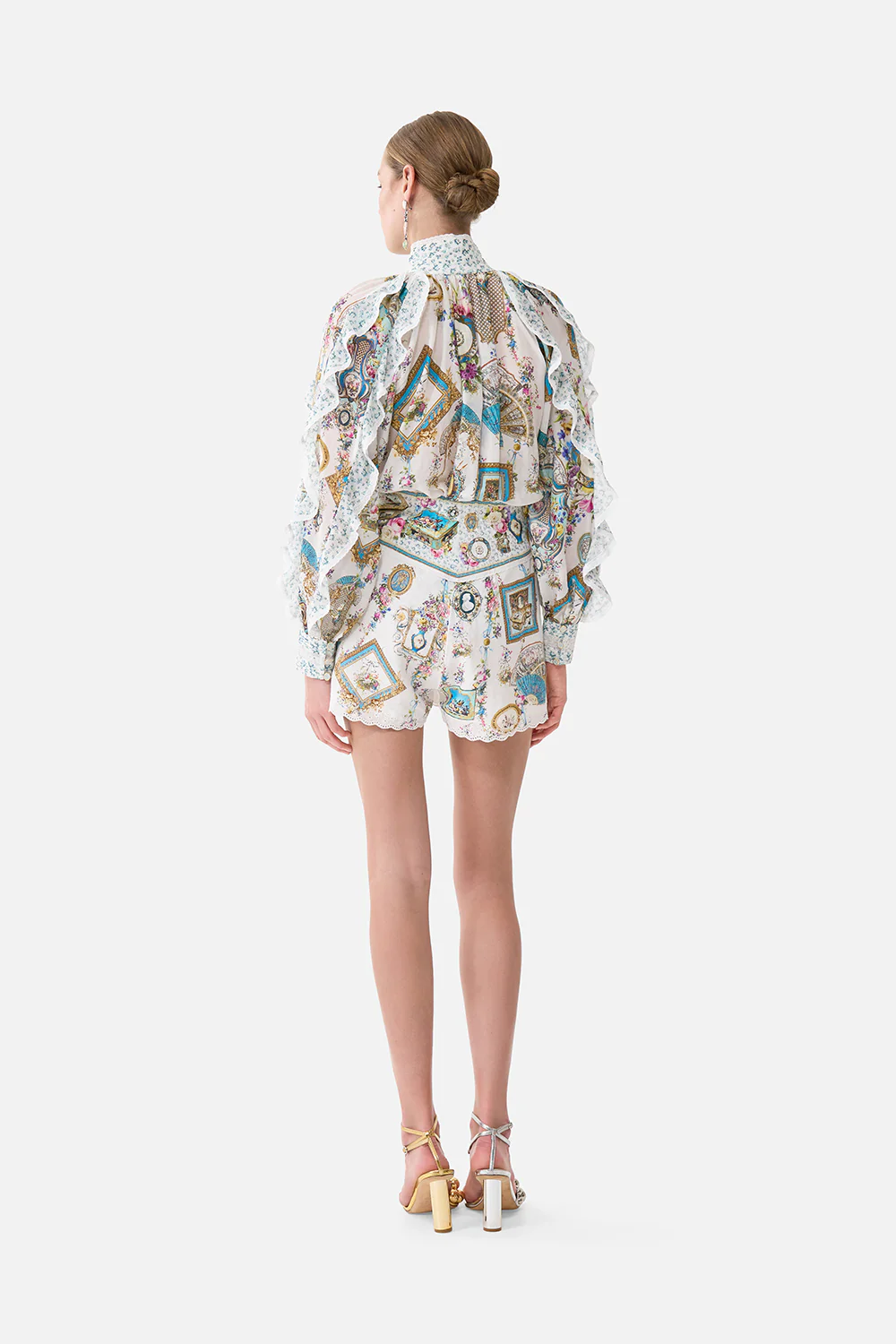 RELAXED BLOUSE WITH FRILL SLEEVE DETAIL ART FOR THE ARTISANS - Image 2