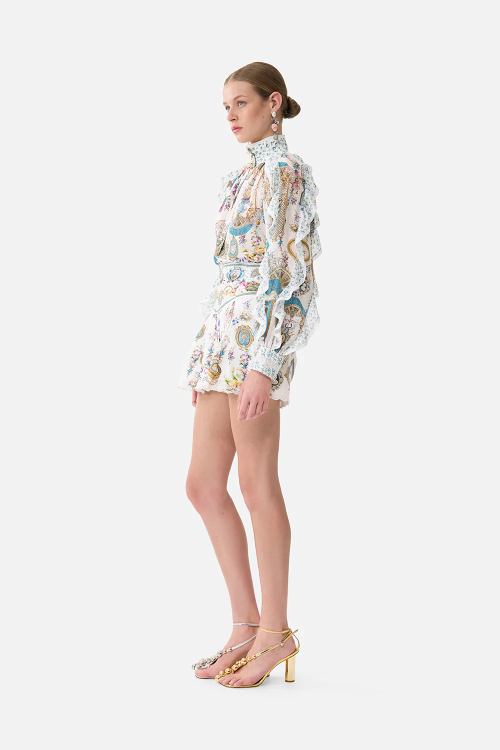 RELAXED BLOUSE WITH FRILL SLEEVE DETAIL ART FOR THE ARTISANS - Image 4