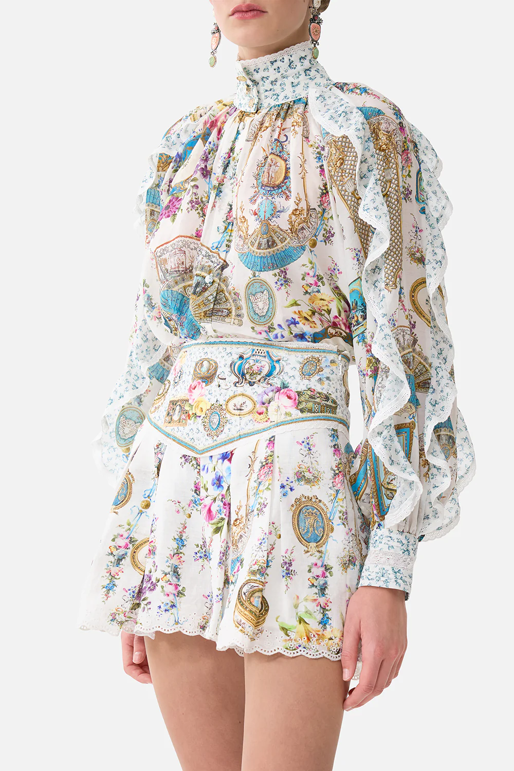 RELAXED BLOUSE WITH FRILL SLEEVE DETAIL ART FOR THE ARTISANS - Image 5