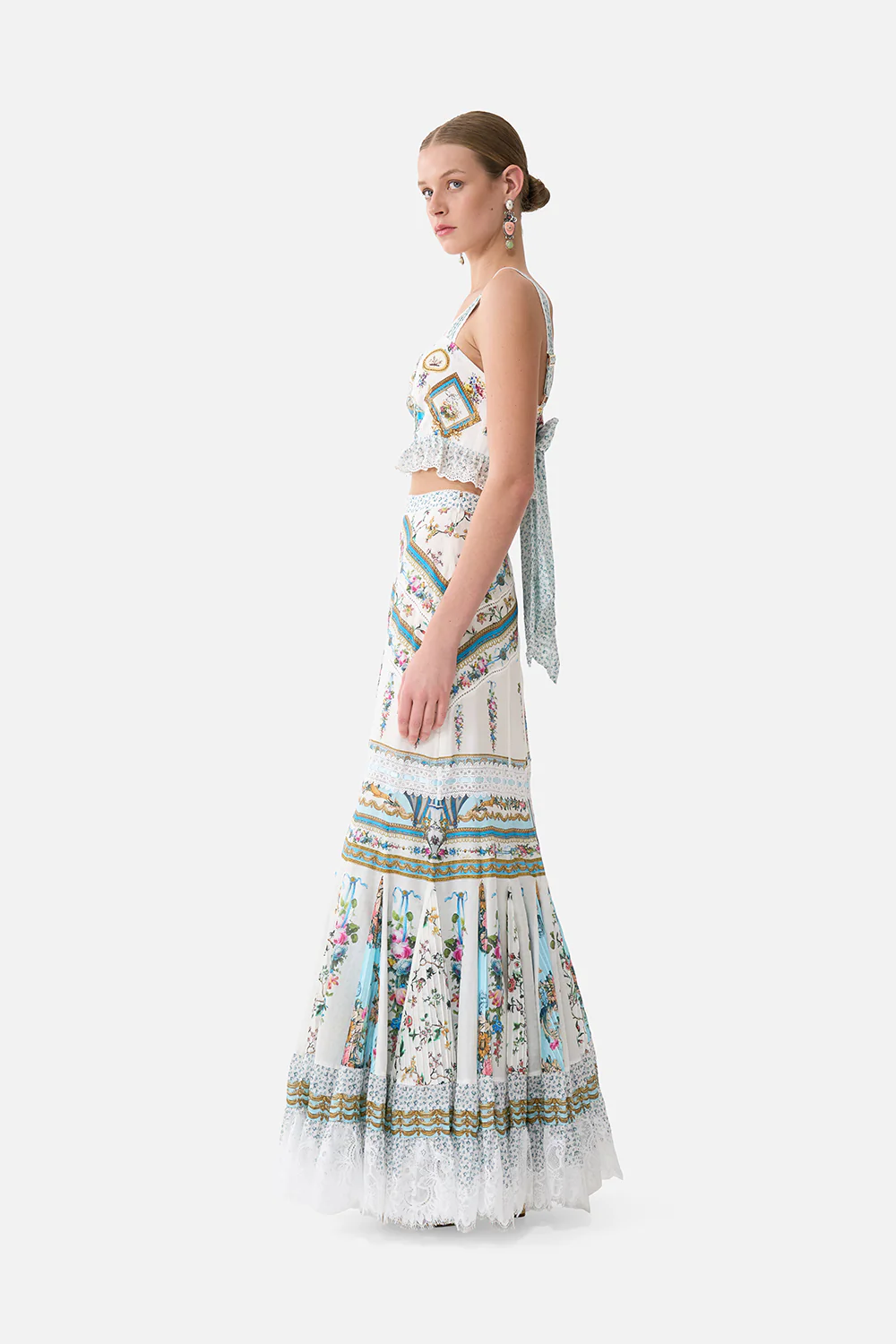 FLARED MAXI SKIRT WITH GODETS ART FOR THE ARTISANS - Image 4