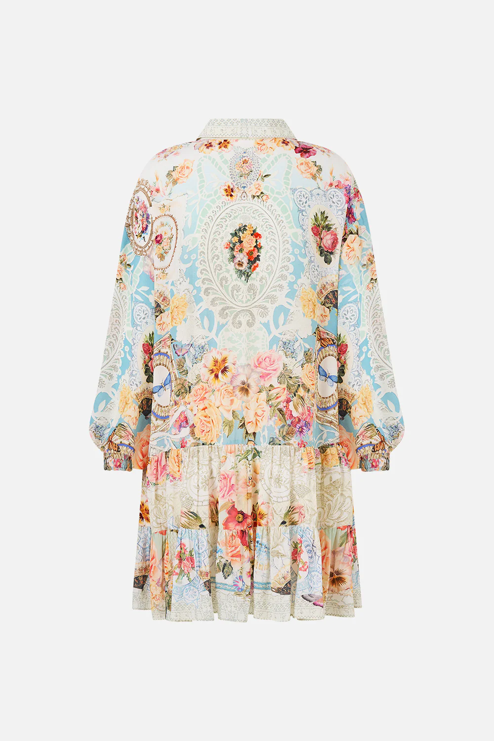 LONG SLEEVE TIERED SHORT DRESS A TASTE FOR LACE - Image 6