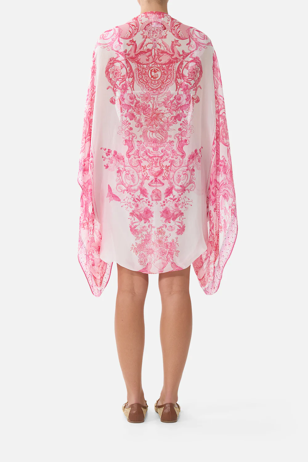SILK CHIFFON SHRUG LIVIN LA VIDA ROSA - Image 2