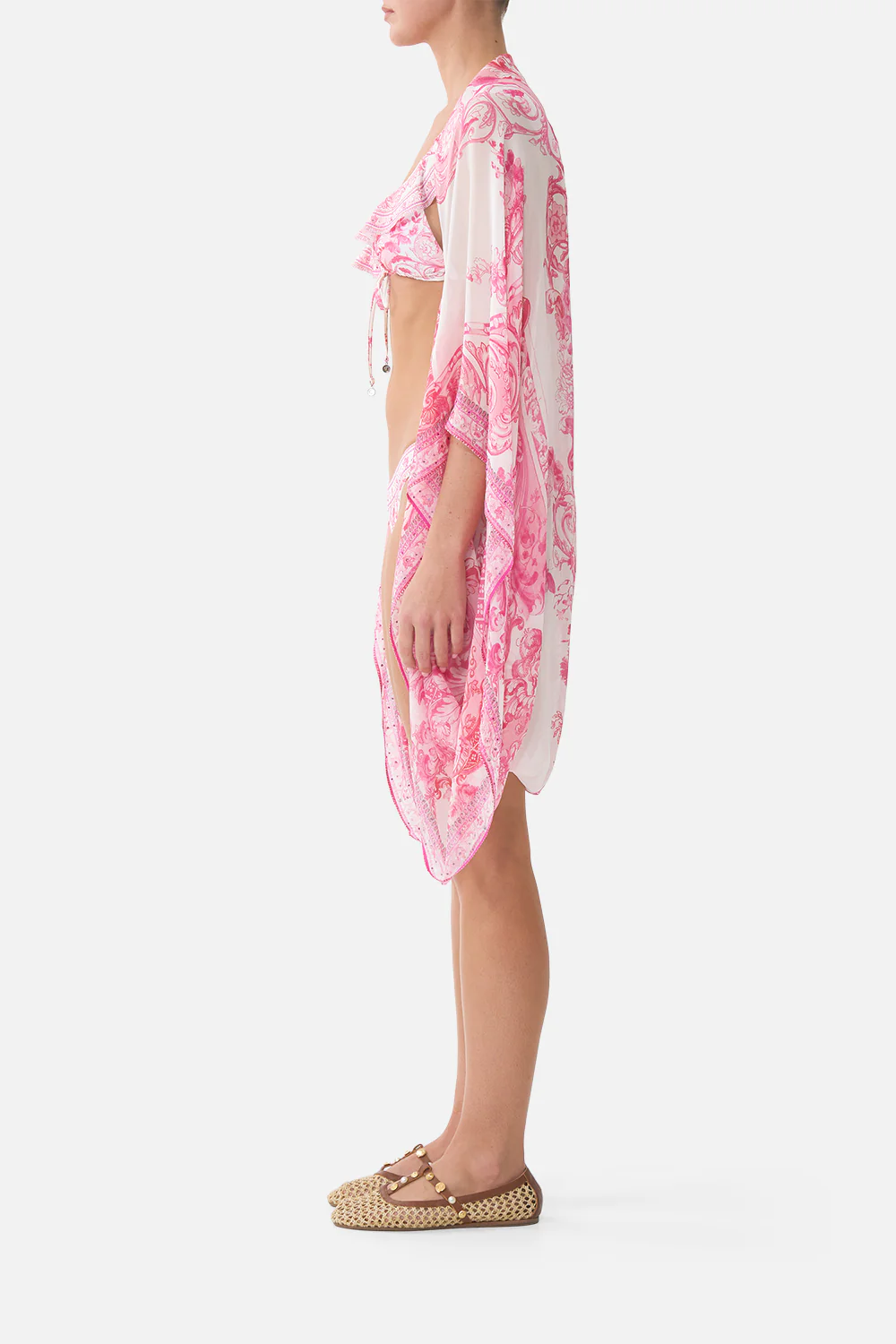 SILK CHIFFON SHRUG LIVIN LA VIDA ROSA - Image 4